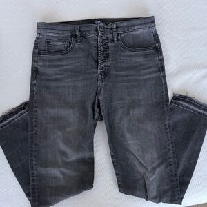Gap True Skinny Black Button Fly Jeans